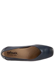 SoftWalk Vellore Leather Square Toe Flats