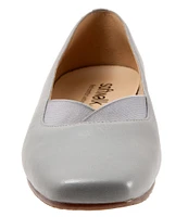 SoftWalk Viana Leather Square Toe Slip-On Flats