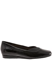 SoftWalk Viana Patent Leather Square Toe Slip-On Flats