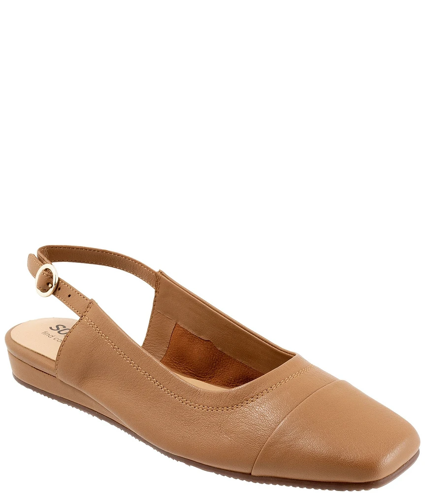 SoftWalk Vittoria Leather Sling Flats