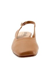 SoftWalk Vittoria Leather Sling Flats