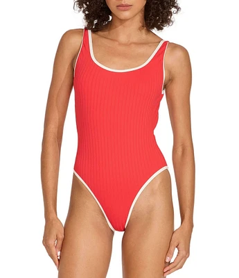 SOLID & STRIPED Annemarie Scoop Neck One Piece Swimsuit