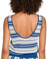 SOLID & STRIPED Charlie Crop Tank Top Swimsuit Cover-Up