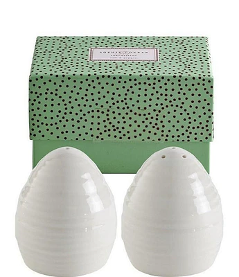 Sophie Conran for Portmeirion White Porcelain Dinnerware Salt & Pepper Shaker Set