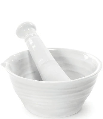 Sophie Conran for Portmeirion White Porcelain Mortar and Pestle Set