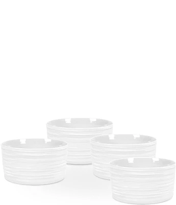 Sophie Conran for Portmeirion 4-Piece White Porcelain Ramekins Set