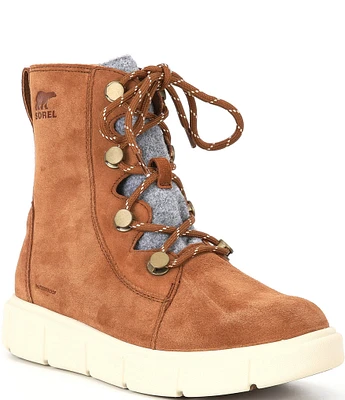 Sorel Explorer III Joan Waterproof Suede Booties