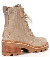 Sorel Joan Now Lace-Up Suede Lug Sole Platform Booties