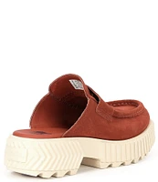 Sorel ONA AVE Suede Platform Loafer Mules