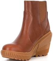 Sorel ONA Ave Zip Wedge Waterproof Leather Booties