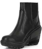 Sorel ONA Ave Zip Wedge Waterproof Leather Booties