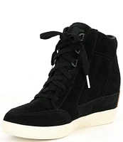 Sorel Out N About Waterproof Leather Wedge Sneakers