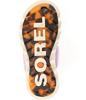 Sorel Vibe Puff Twist Leather Platform Slide Sandals