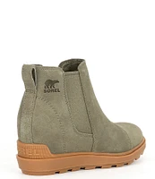 Sorel Evie II Chelsea Waterproof Suede Hidden Wedge Booties