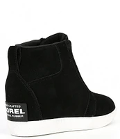 Sorel Out N' About Waterproof Suede Pull On Wedge Booties