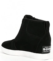 Sorel Out N' About Waterproof Suede Pull On Wedge Booties