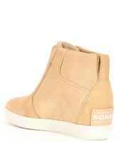 Sorel Out N' About Waterproof Suede Pull On Wedge Booties