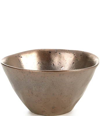 Southern Living Astra Collection Bronze Metallic Glazed Cereal Bowl