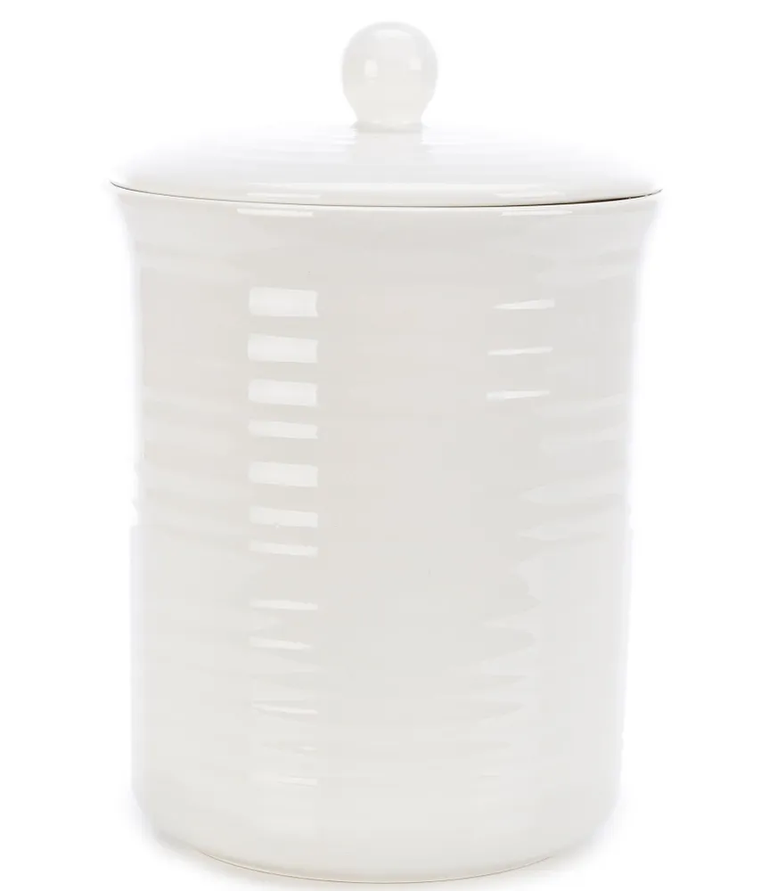 Southern Living Simplicity Collection Glazed White Canister