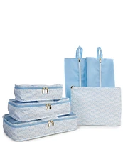 Southern Living Blue Bow 6-Piece Packing Cube Set