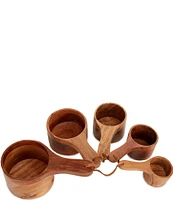 Southern Living Acacia Wood Measuring Cups, Set of 5