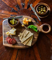 Southern Living Acacia Wood Tapered Small Cheese Board