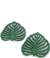 Southern Living Aluminum Palm Leaf Trivets, Set of 2