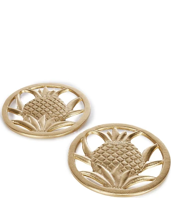 Southern Living Aluminum Pineapple Trivets, Set of 2