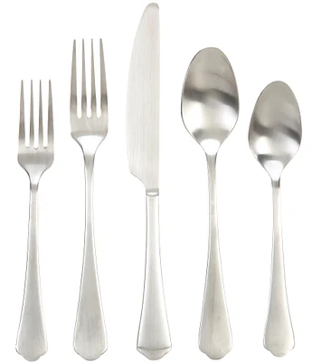 Southern Living Analee Brushed Silver 20-Piece Stainless Steel Flatware Set