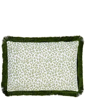 Southern Living Animal Print Fringe Trimmed Breakfast Pillow