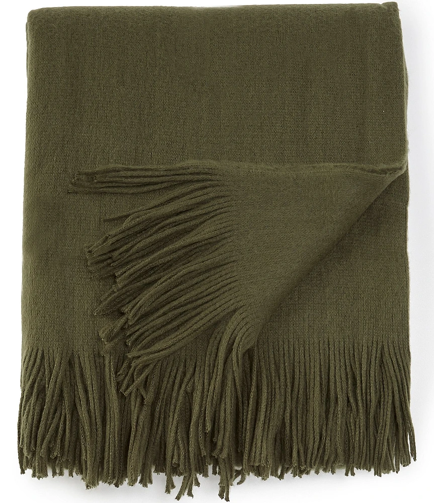 Southern Living Ashford Fringed Acrylic Throw Blanket