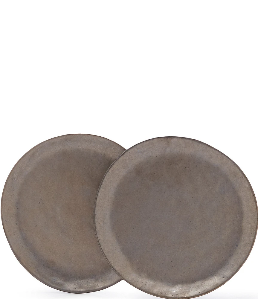 Southern Living Astra Collection Glazed Bronze Dinner Plates, Set of 2