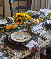 Southern Living Astra Collection Glazed Bronze Metallic Dinner Plate