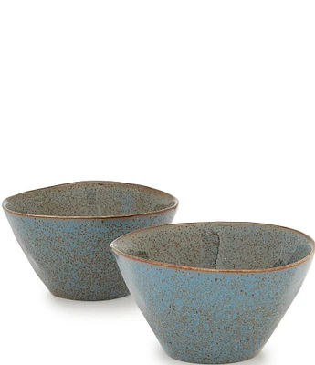 Southern Living Astra Collection Glazed Stoneware Cereal Bowls, Set of 2