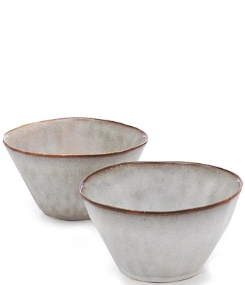 Southern Living Astra Collection Glazed Stoneware Cereal Bowls, Set of 2