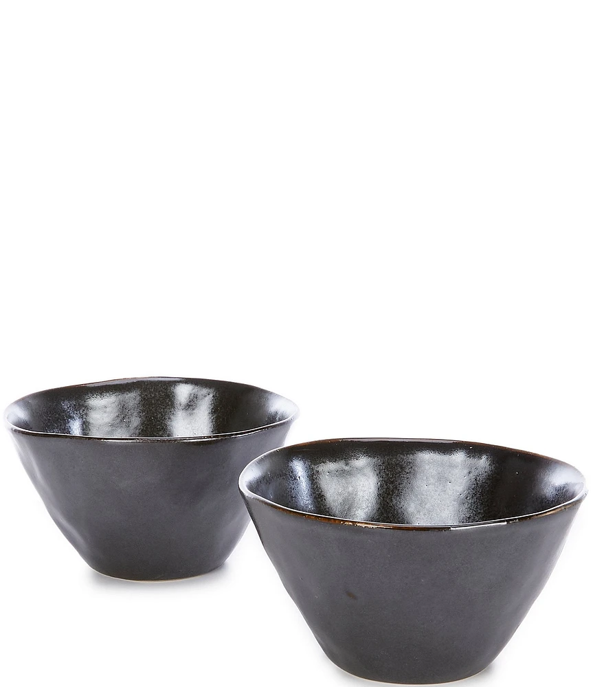 Southern Living Astra Collection Pewter Cereal Bowls, Set of 2