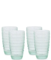 Southern Living 4-Piece Beaded Highball Glass Set