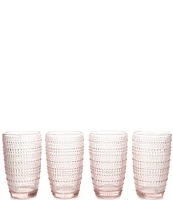 Southern Living 4-Piece Beaded Highball Glass Set