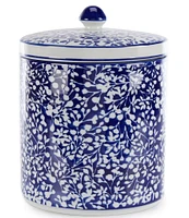 Southern Living Blue & White Collection Chinoiserie Ceramic Medium Canister