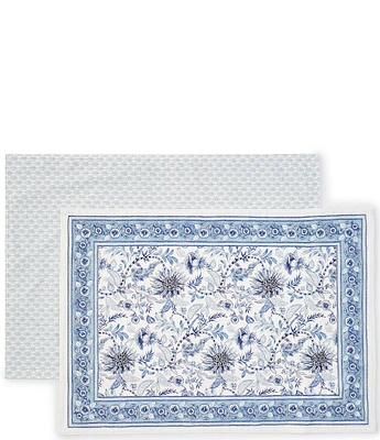 Southern Living Blue Agatha Collection Placemats, Set of 2