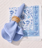 Southern Living Blue Agatha Collection Print Napkins, Set of 4