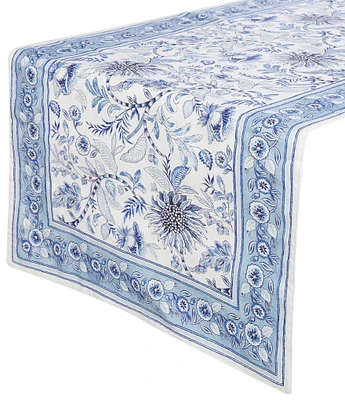 Southern Living Blue Agatha Collection Runner, 72#double;