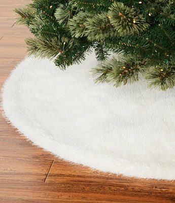 Southern Living Blue Christmas Collection Faux Fur Tree Skirt