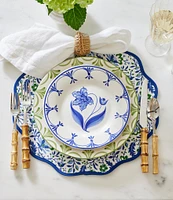 Southern Living Genevieve Collection Blue Hand Painted Salad Plate