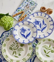 Southern Living Genevieve Collection Blue Hand Painted Salad Plate