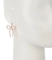 Southern Living Borrowed & Blue By Southern Living Cubic Zirconia Bow Drop Earrings