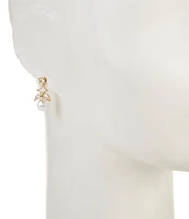 Southern Living Borrowed & Blue By Southern Living Cubic Zirconia Stones with Pearl Drop Earrings