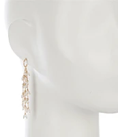 Southern Living Borrowed & Blue by Southern Living Multi Row Chain Shakey Pearl Chandelier Earrings