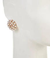 Southern Living Borrowed & Blue By Southern Living Pearl and Stone Cluster Stud Earrings