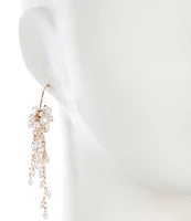 Southern Living Borrowed & Blue by Southern Living Pearl Cluster Linear Earrings